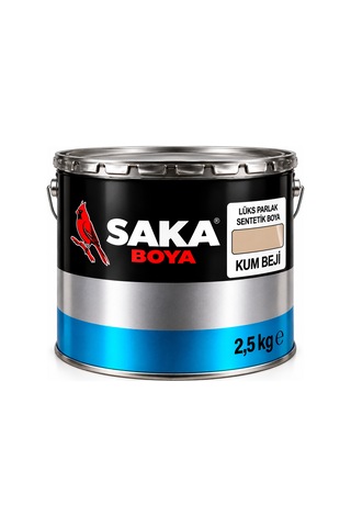Saka Boya Lüks Parlak Sentetik Boya Kum Beji 2,5 Kg