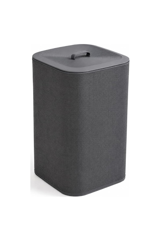 90 Litre İki Bölmeli Kirli Çamaşır Sepeti Çıkarılabilir Astarlı Kapaklı Katlanabilir Çamaşır Sepeti Laundry Basket Büyük Boy Çamaşırlık Organizer Gri Çok Renkli