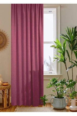 Home Color Home Gül Kurusu Petek Kadife Dokulu Fon Perde Düz Dikişli Ekstrafor Büzgü 1.sınıf Kalite Gülkurusu
