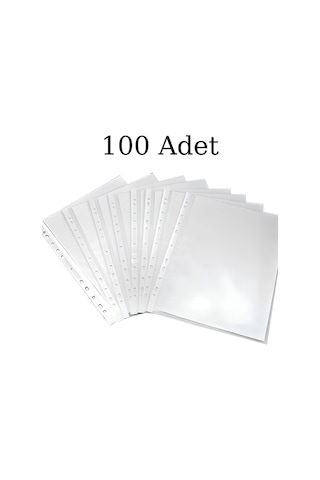 N'pratik Extra Şeffaf Poşet Dosya - 10 Paket 1000 Adet Dayanıklı Ve Kullanışlı