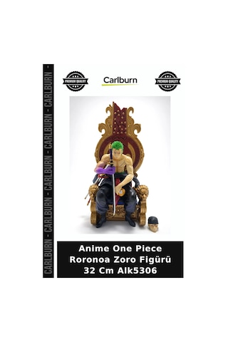 Özel Üretim Hediye Masaüstü Dekoratif Anime One Piece Roronoa Zoro Figürü 32 Cm Alk5306