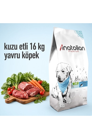 Anatolian Premium Kuzulu Orta ve Büyük Irk Yavru Köpek Maması 16 kg