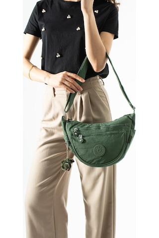 Baginn Klinkır Hafif Yağmur Geçirmez Kadın Postacı Çanta Çok Cepli 25 18 Cm Omuz Çantası 571 Collection Yeşil