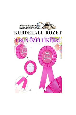 10 Kasım Atatürk Kurdelalı Rozet 10 Adet Siyah Yaka Rozeti Çocuk Bayram Etkinlik 15 Cm Kokart