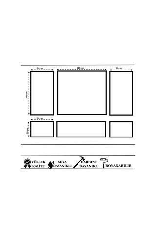 Boyanabilir Hazır Çerçeve Deco-105 Mastik Hediyeli