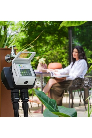 Claber 8498 Dual Myaquasolar İki Çıkışlı Otomatik Su Zamanlayıcı