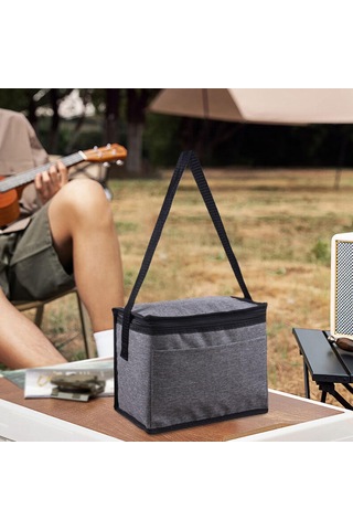Dolıty Soğutucu Tote Çanta Omuz Askılı Alışveriş Gri Gri