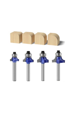 Shineyee Ahşap İşleme Profesyonel Yuvarlak Uç Freze - Keskin Ve Hassas Kesişmeler İçin Dayanıklı Testere Ucu 6 1/2