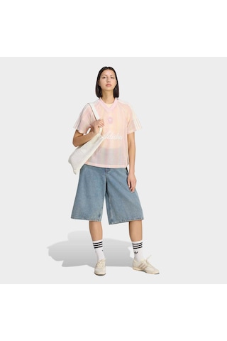 Adidas Originals Summer Glow Knitted Firebird Kadın Pembe Tişört Ky3161