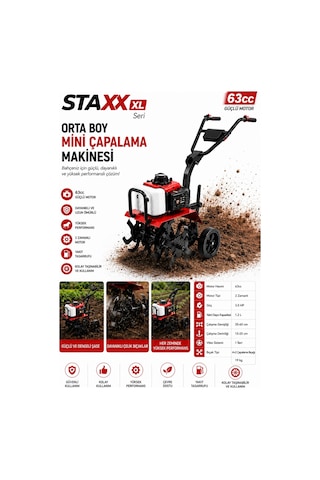 Staxx Power ST63MT Xlpro Bahçe Çapa Makinesi