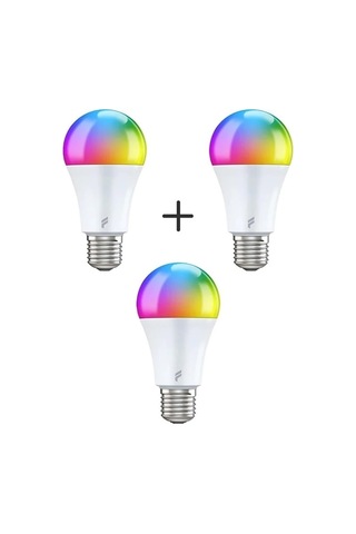 3'lü Akıllı Ampul Seti Renkli