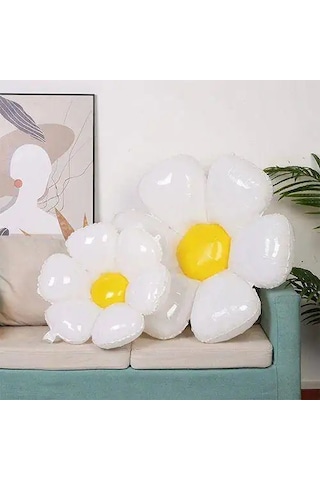 Folyo Balon Papatya Görselli 50x40 +71x71 2 Boy 2 Li Paket Doğum Günü Süsü Çok Renkli