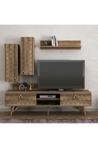 Dekorister Exclusive Yakamoz Tv Ünitesi Ceviz
