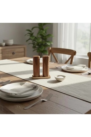 %100 Doğal Akasya Ahşap Tuzluk Ve Biberlik Seti Sağlıklı Ve Dayanıklı Açık Ahşap