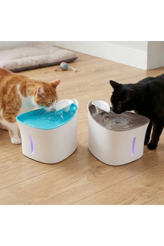 5 Adet Otomatik Kedi Su Pınarı Led Gösterge Gıda Uygun