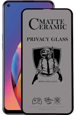 Oppo Reno 5 Lite ile Uyumlu Tam Kaplayan Mat Seramik Hayalet Nano Esnek Ekran Koruyucu