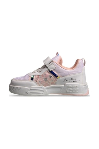 M.P One MP One Skyrunner Çocuk Velcro Beyaz-pembe Sneaker-beyaz - Pembe 26