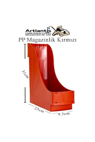 Plastik Magazinlik Kırmızı 2 Adet Plastik Kutu Klasörü Magazinlik A4 Dosya Ve Masa Düzenleyici Sınıf Ev Ofis