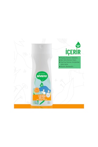 Siveno %100 Doğal Duş Jeli Sebum Dengeleyici Aynısefa Papatya Yeşilçay Vegan 300 ML