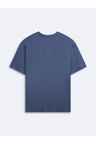 LTB Bisiklet Yaka Basic Mavi T-shırt