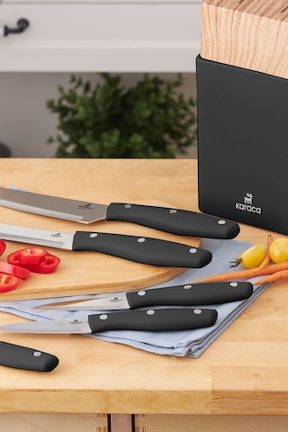 Karaca  Mastercut 6 Parça Bıçak Seti Siyah
