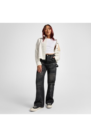 Converse Wordmark Kadın Beyaz T-shirt