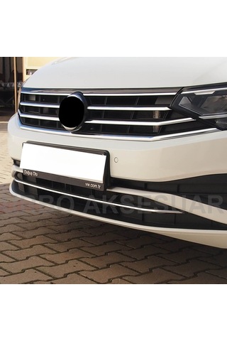 Vw Passat B8 Ön Tampon Çıtası - Krom 1 Parça Sd/sw 2019+