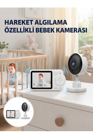 Yakınlaştırma Özellikli Gece Görüşlü Bebek İzleme Kamerası Yeni Nesil - Lisinya
