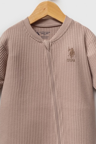 U.S. Polo Assn. Erkek Bebek Kahverengi Tulum Kahverengi