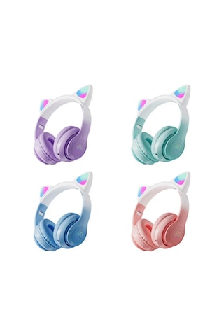 Blue Spectrum STN-28 Pro Bluetooth Sevimli Kedi Led Işıklı Kulaküstü Kulaklık