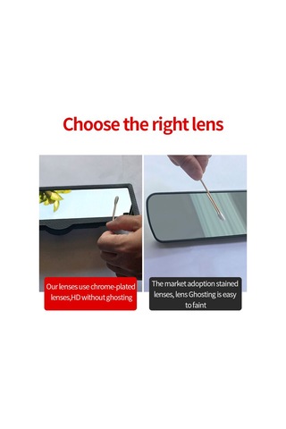 Monyee Araç İç Gözlüğü, Mavi Ayna, Süspansiyonlu Tutucu, 360 Açı Ayarlı, Koku Kabı Ve Manyetik Park Kartı İle Tasarlanmıştır