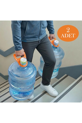 2 Adet Damacana Taşıyıcı - Damacana Tutacağı Damacana Taşıma Aparatı Turuncu
