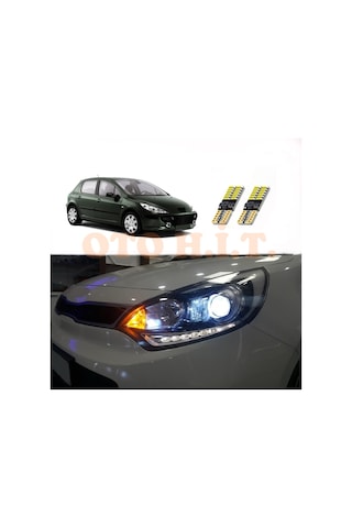 Peugeot 307 Uyumlu Park Ampulü Beyaz Led Aydınlatma Ampulü Canbus'li