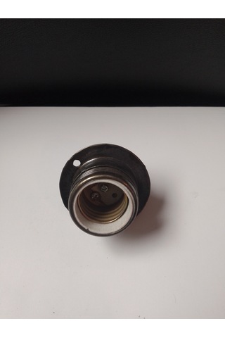 Orgun Dekoratif E27 Rondelalı Eskitme Metal Porselen Duy 10'lu