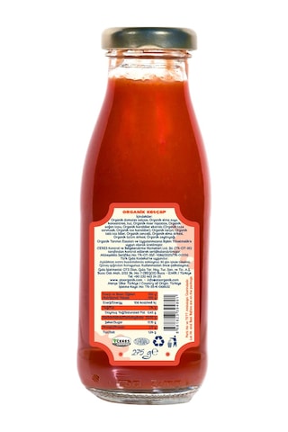 Org.ketcap 275 G Organik Sertifikalı, Pestisit Analizli