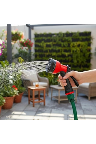 Ayarlanabilir Bahçe Sulama 8 Fonksiyonlu Tabancası Dayanıklı Yüksek Basınçlı Dayanıklı 5'li Set Diğer