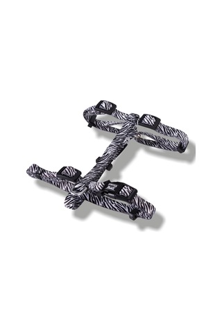 Swissplus Urban Paws Zebra Black Geri Dönüştürülmüş H-tipi Köpek Göğüs Tasması-xs Beyaz - Siyah