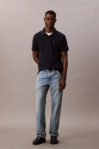 Calvin Klein Erkek Polo Yaka Pike T-shirt - Lacivert-8757 Dark Sapphire