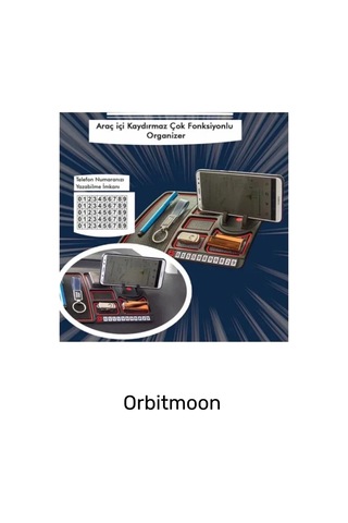 Yeni Seri Kaydırmaz Numaratör Çizdirmez Çok Fonksiyonlu Araç İçi Torpido Telefon Tutucu