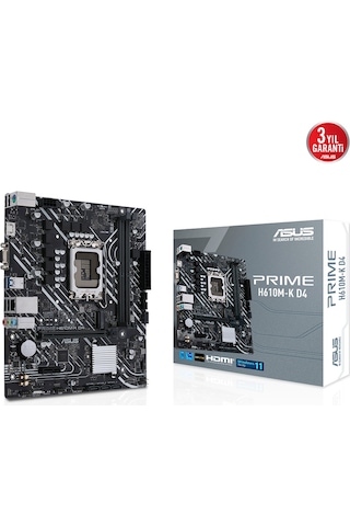 Asus Prıme H610m-k D4 Argb Ddr4 3200mhz Matx