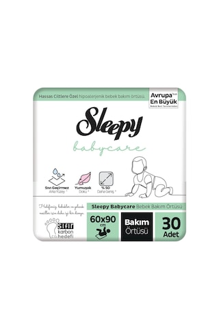 Sleepy Babycare Bebek Bakım Örtüsü 60 x 90 CM 3 x 10 30 Adet