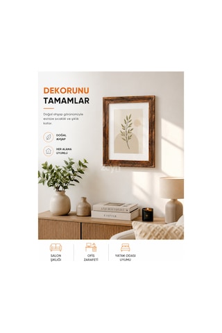 20x25 Cm Ahşap Resim Çerçevesi Fotoğraf, Poster Ve Sertifika Çerçevesi Dikey & Yatay Kullanım
