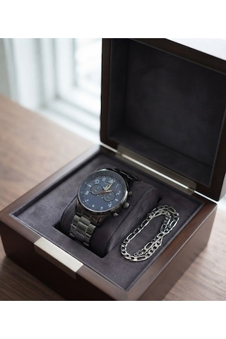 Erkek Kol Saati Bileklik Hediyeli Gold Metal Kordon Takvimli Analog Quartz Klasik Lüks Çelik Görünümlü Şık Erkek Saati Günlük Ve Klasik Kombin Cp21 Çok Renkli 96993543