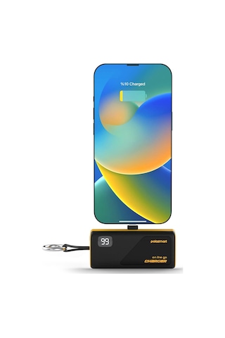Polosmart Psm131 5000 Mah Powerbank 20w Pd Hızlı Şarj Lightning Soketli Göstergeli Sarı Sarı