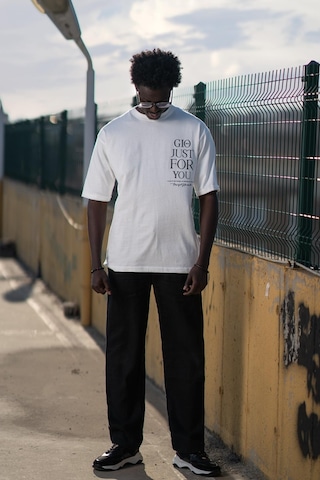 Bisiklet Yaka  Baskılı Oversize Geniş Model T-shirt 001