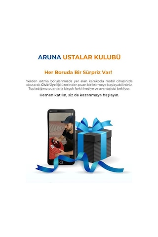 Aruna Pert 6 Katmanlı Yerden Isıtma Borusu Oksijen Bariyerli 16x2 240mt