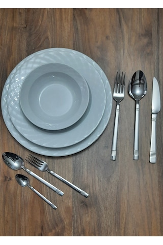Kardelen 12 Kişilik 72 Parça Set Turkuaz Model