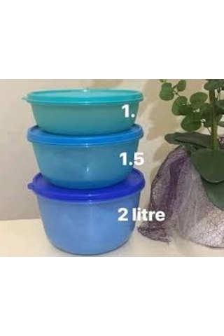 Tupperware Mucize Şekerler Mavi 3 Lü