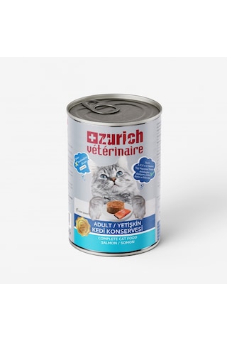 Zurich Veterinaire Pate Somonlu Yetişkin Kedi Konservesi 415 G