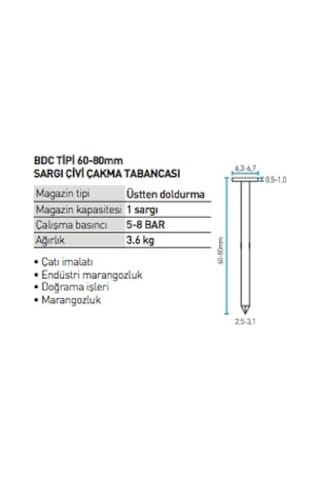 Bea 802 Dc Başlı Sargı Çivi Makinası